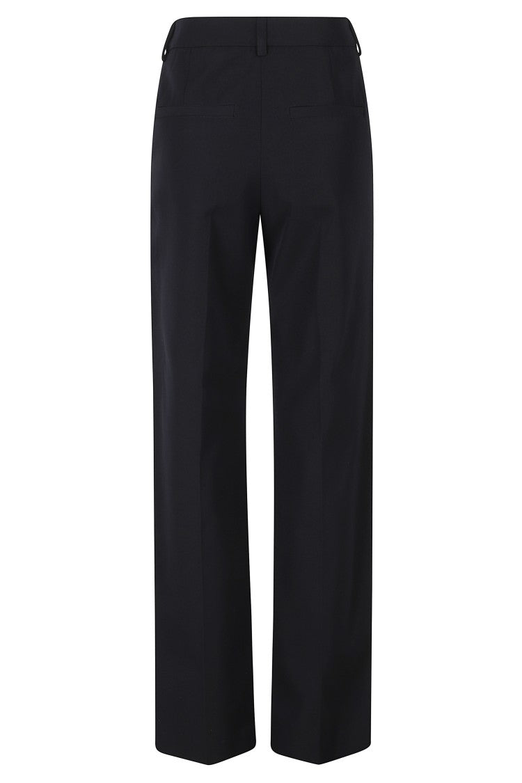 A.P.C. Blue Becky Straight-Leg Cotton-Blend Pants