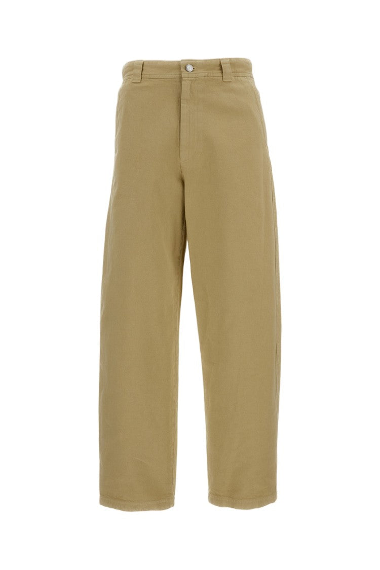 A.P.C. Beige Cotton Chino Trousers With Custom Button Detail