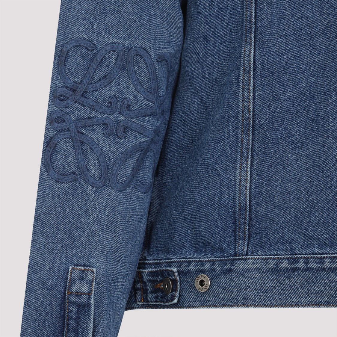 Loewe Anagram Mid Blue Cotton Jacket
