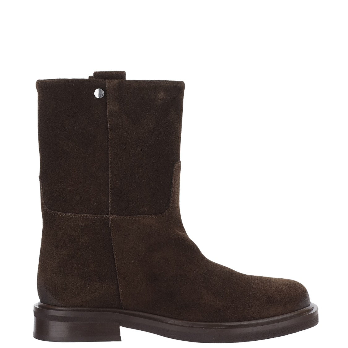 Poeve Dark Suede Mid-Calf Boots
