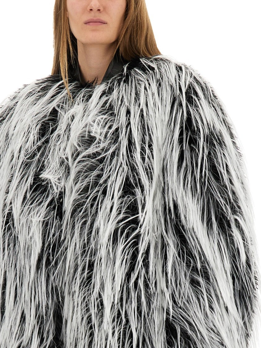 Sportmax Now1234 Oversized Faux Fur Jacket