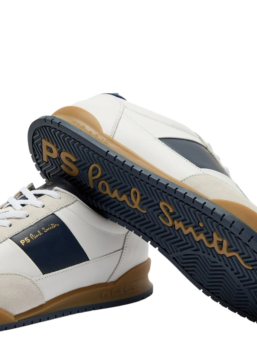 Paul Smith Suede Panel Low-Top Dover Leather Sneakers