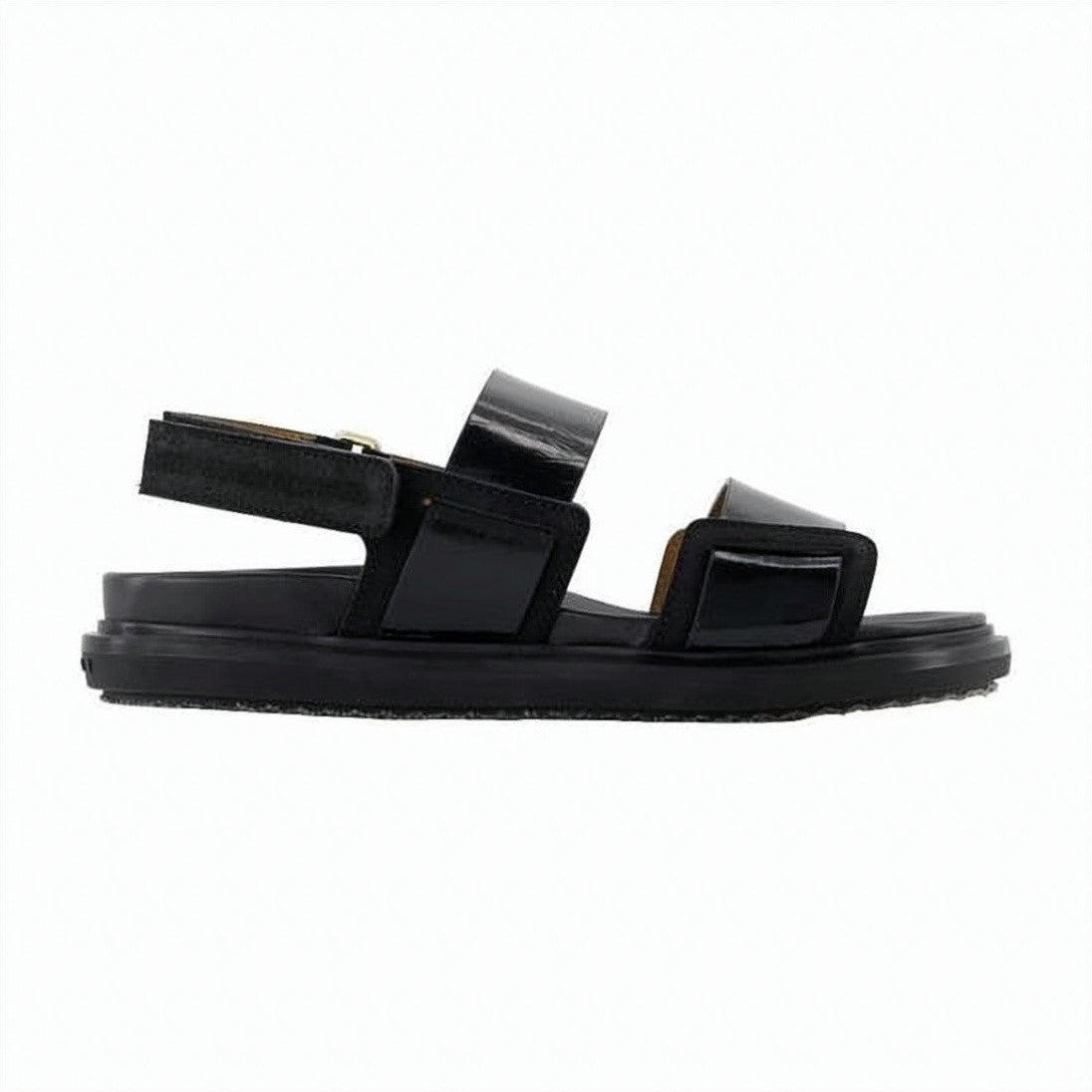 Marni Smooth Leather Sandals With Adjustable Back Strap