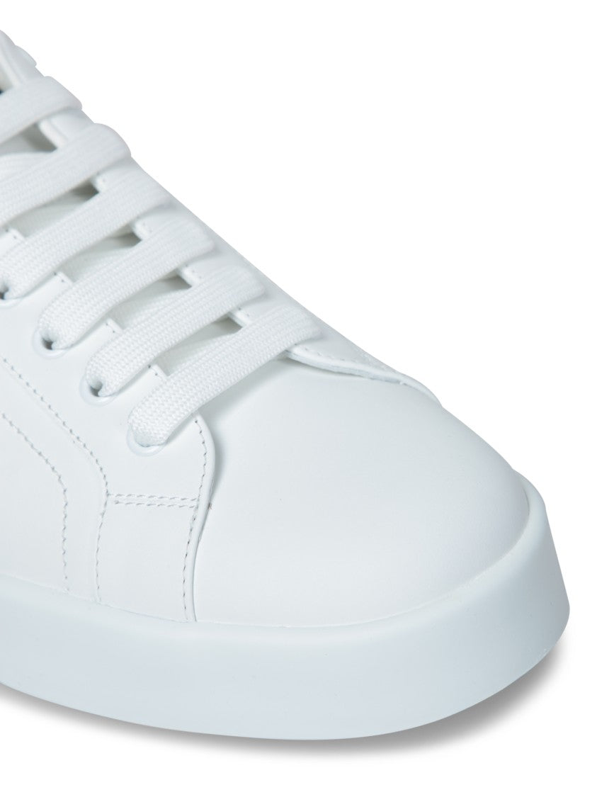 Dolce & Gabbana Portofino Sneakers In Calf Leather