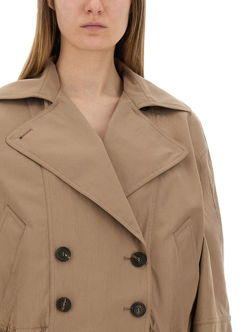 Brunello Cucinelli Techno Cotton Membraned Panama Crop Caban