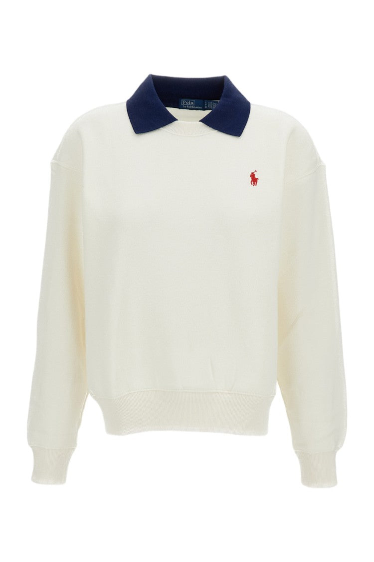 Polo Ralph Lauren Crewneck Sweatshirt With Contrasting Polo Collar