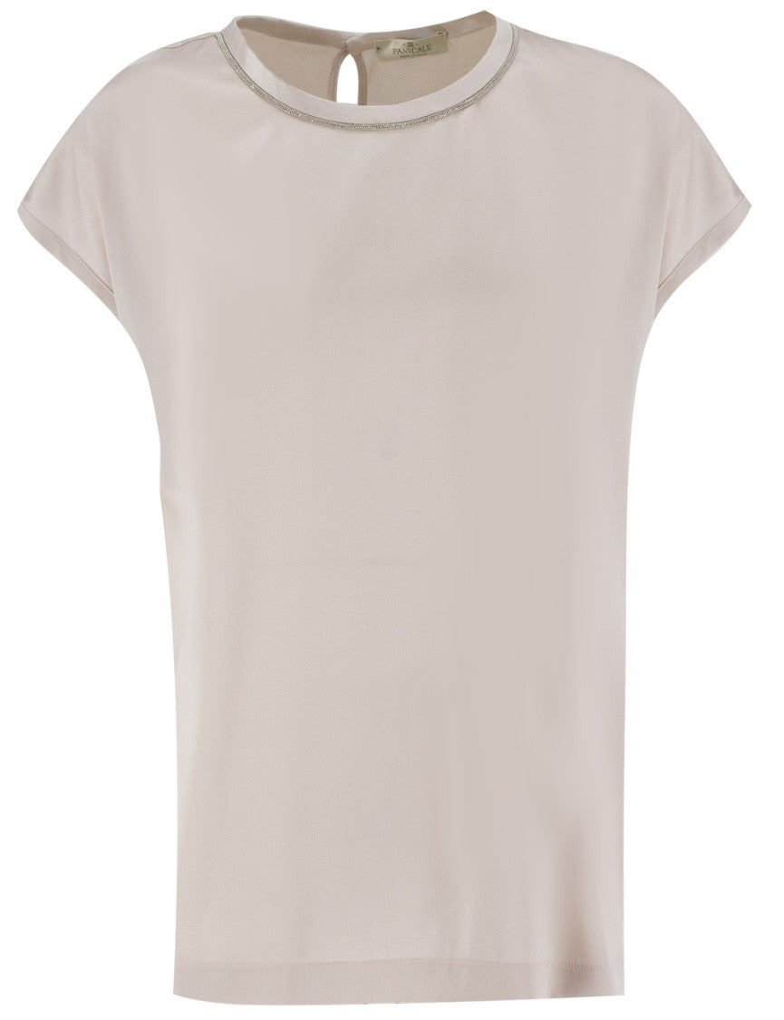 Panicale Classic Crew Neck Silk T-Shirt
