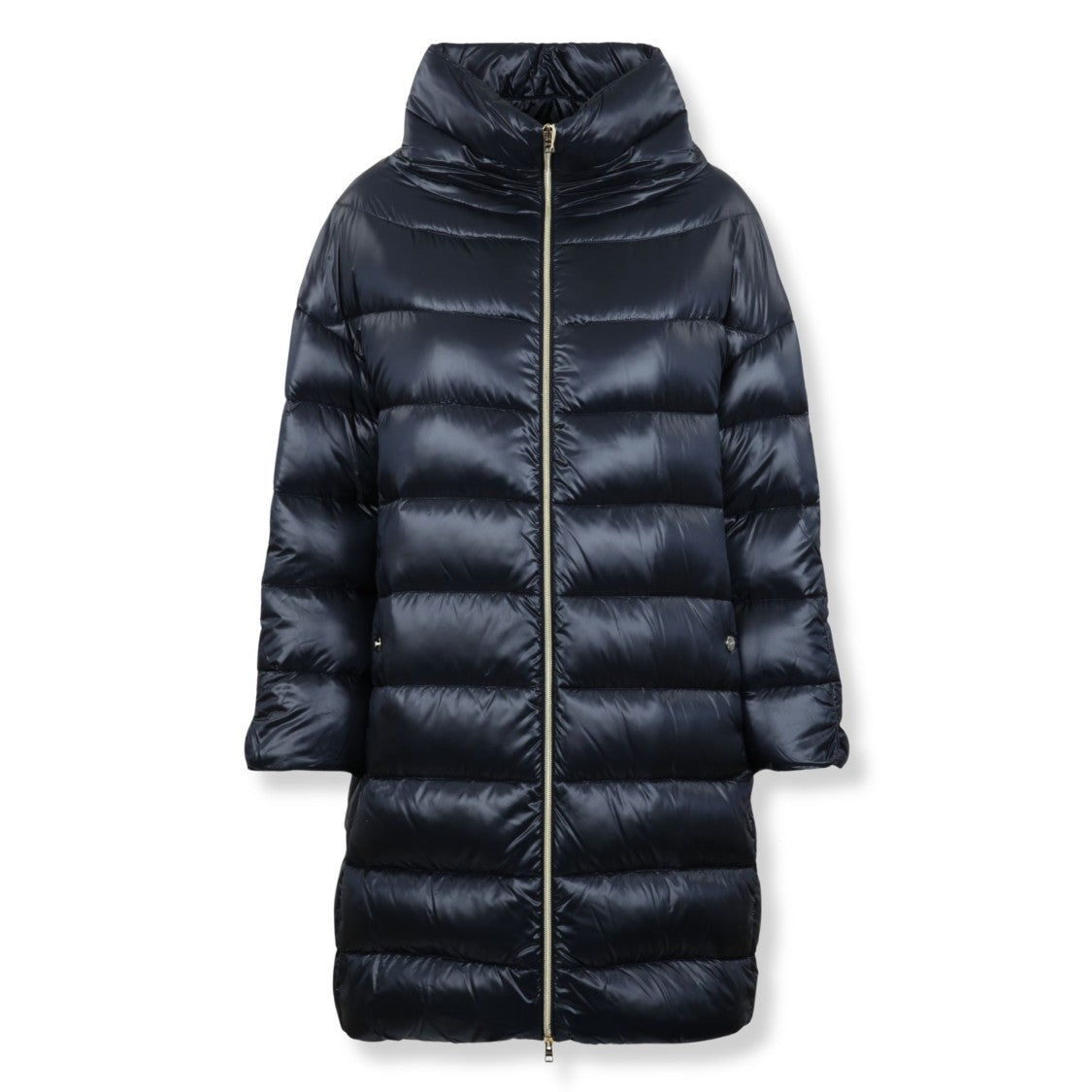 Herno Medium-Length Quilted Puffer Jacket With High Collar