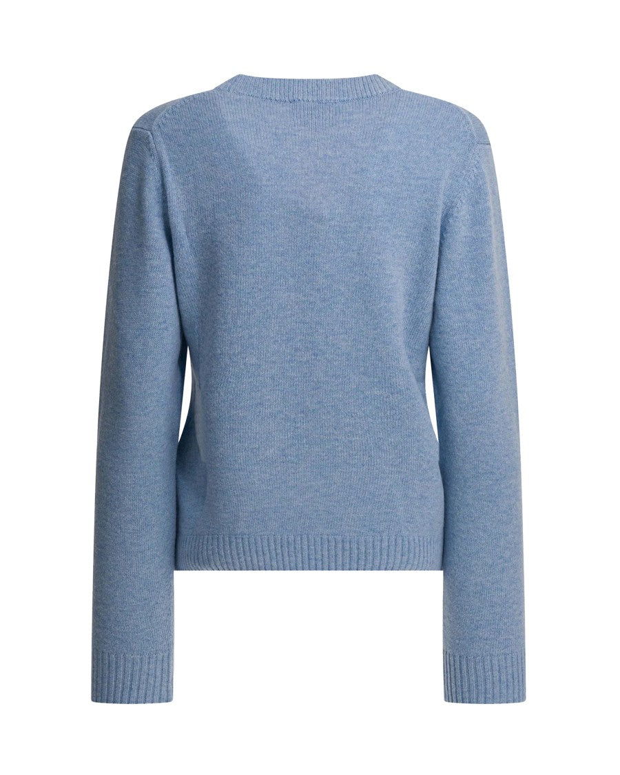 Ganni Crew Neck Sweater With Long Sleeves