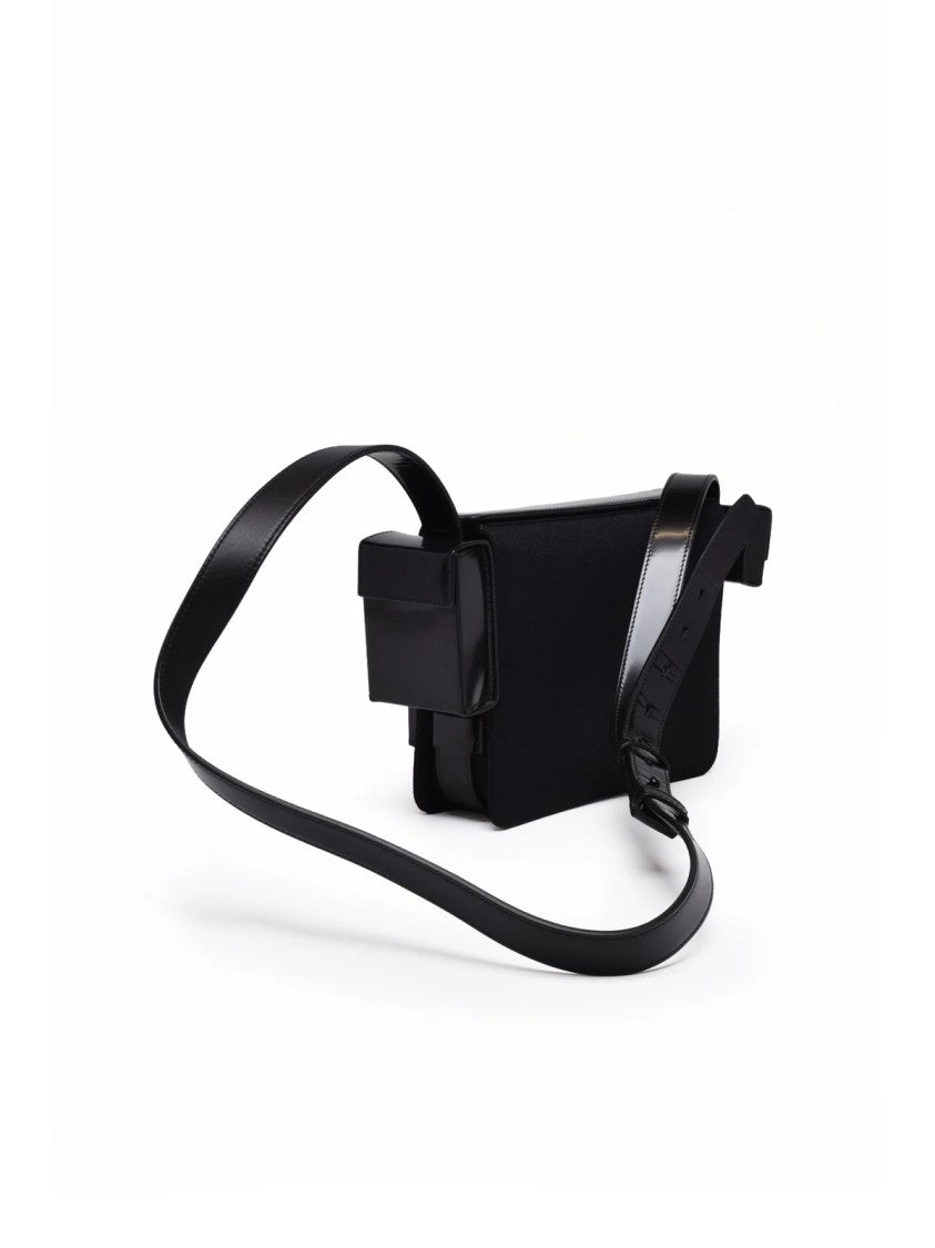 Ferragamo Nylon Shoulder Bag - Black