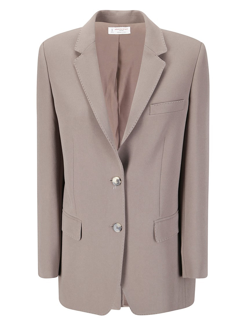 Alberto Biani Single-Breasted Jacket With Classic Collar And Structured Fit