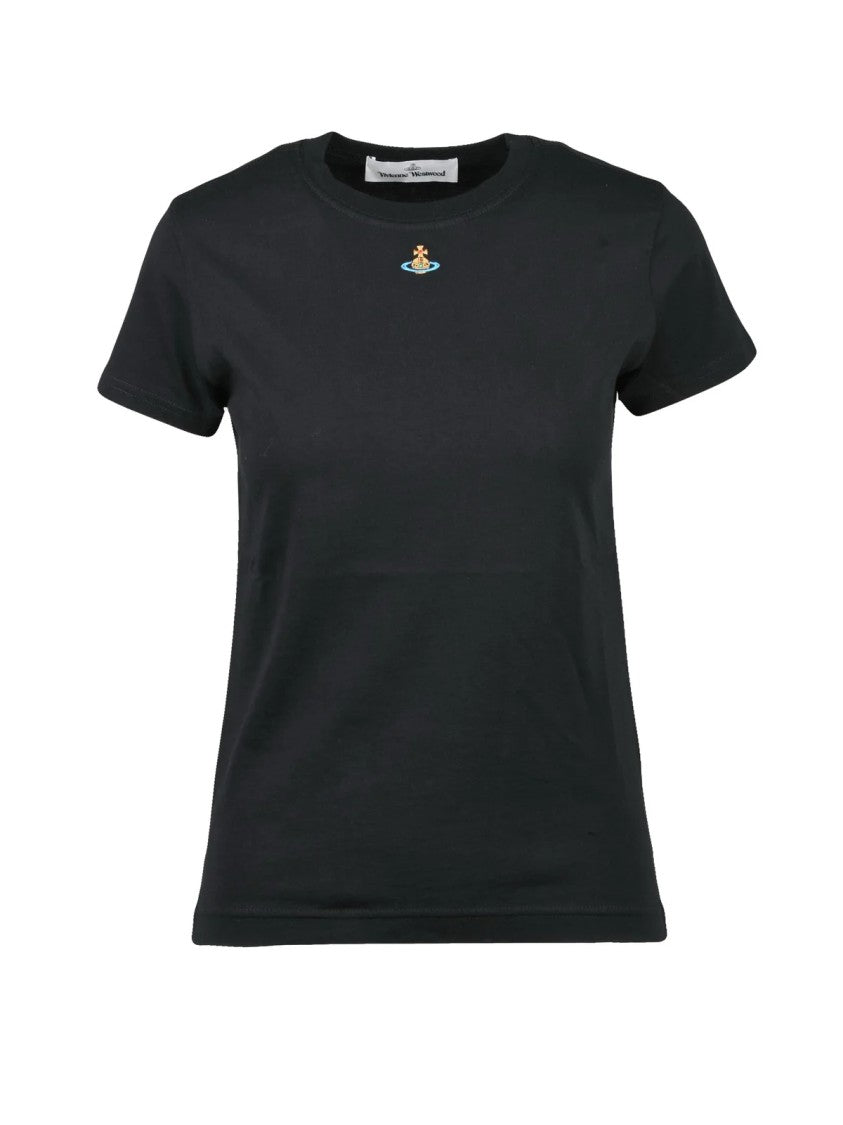 Vivienne Westwood Black Cotton Logo T-Shirt