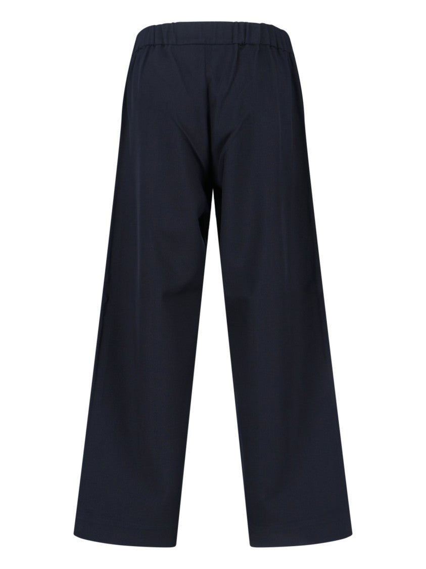 Sibel Saral Cropped Wide-Leg Trousers With Button Details