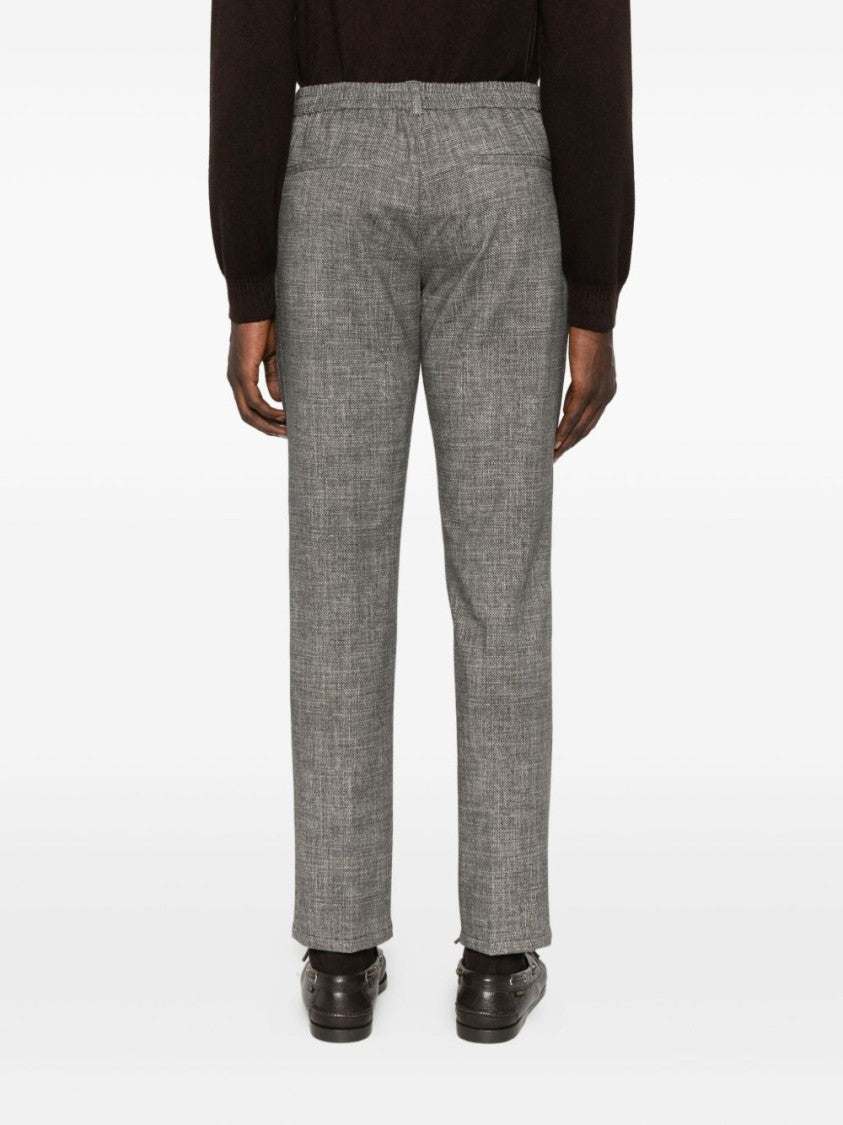 Circolo 1901 Tailored Grey Checkered Trousers