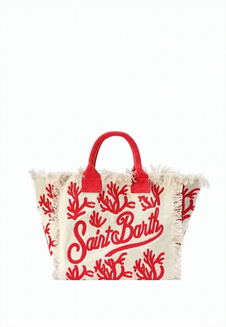 Mc2 Saint Barth Spacious Tote Bag With Frayed Edges