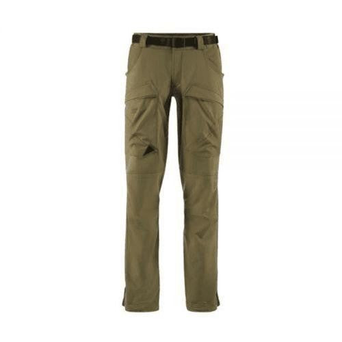 Klattermusen Utilitarian Green Straight Pants With Reinforced Knee Patches