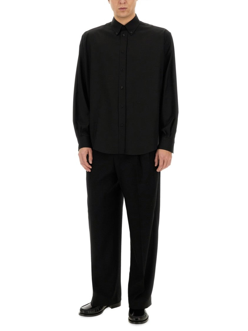 Fendi Tailored Black Wool Shirt