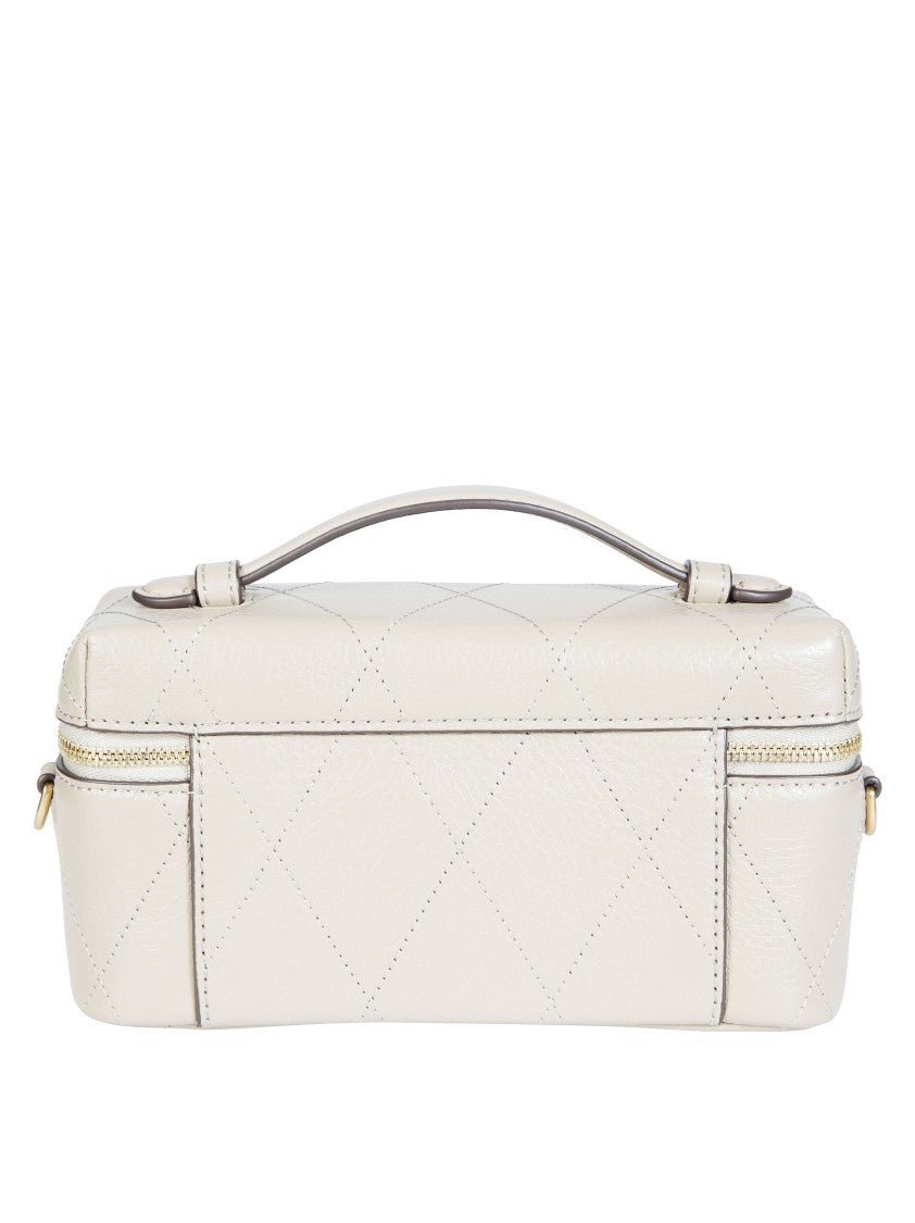 Tory Burch Charlie Quilted Gold Hardware Vanity Case