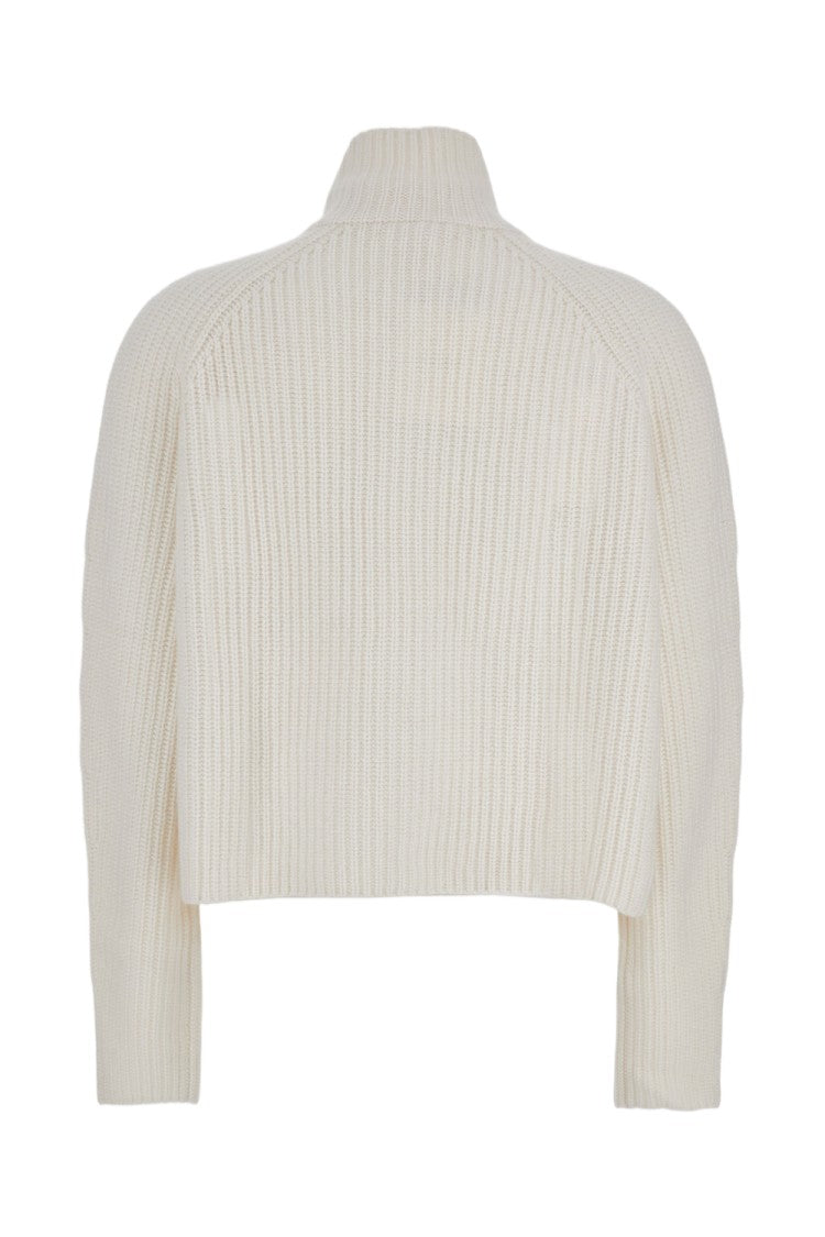 Lisa Yang Heavy-Knit Cashmere Cardigan With Two-Way Zip Closure