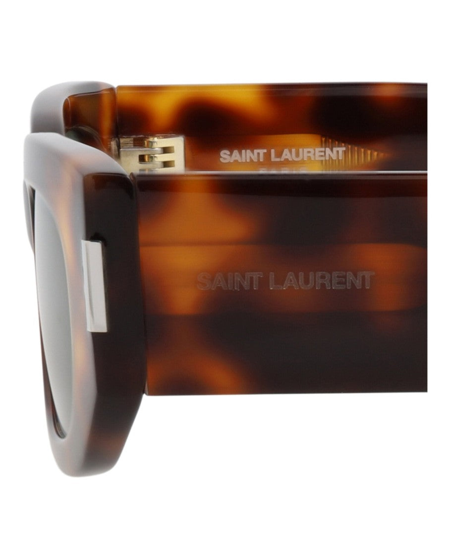 Saint Laurent Round-Frame Recycled Acetate Sunglasses