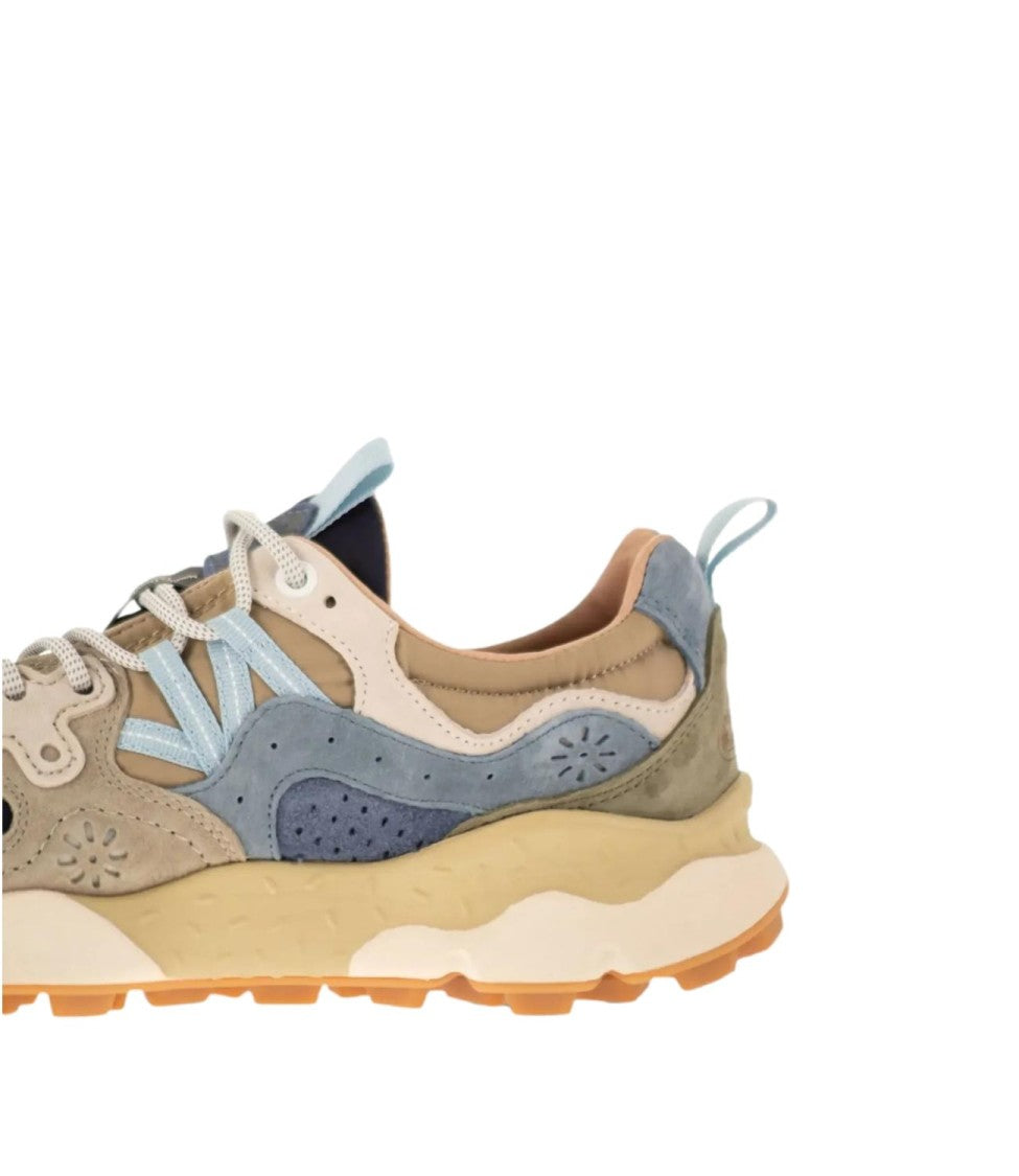 Flower Mountain Multi-Layered Sneakers With Rugged Sole And Intricate Perforations