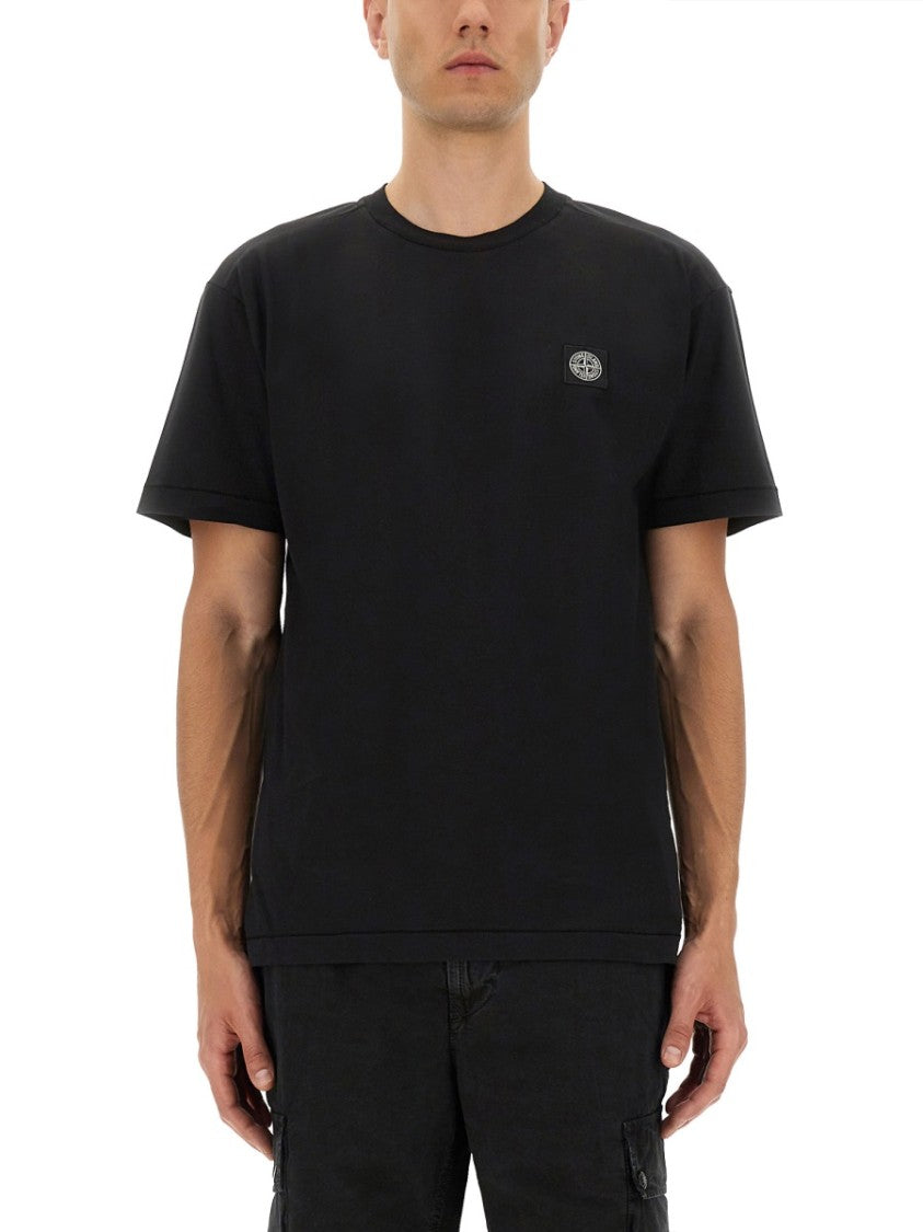 Stone Island Classic Crew Neck Slim Fit T-Shirt Crafted