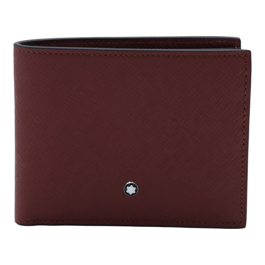 Montblanc Textured Crosshatch Emblem Bifold Wallet