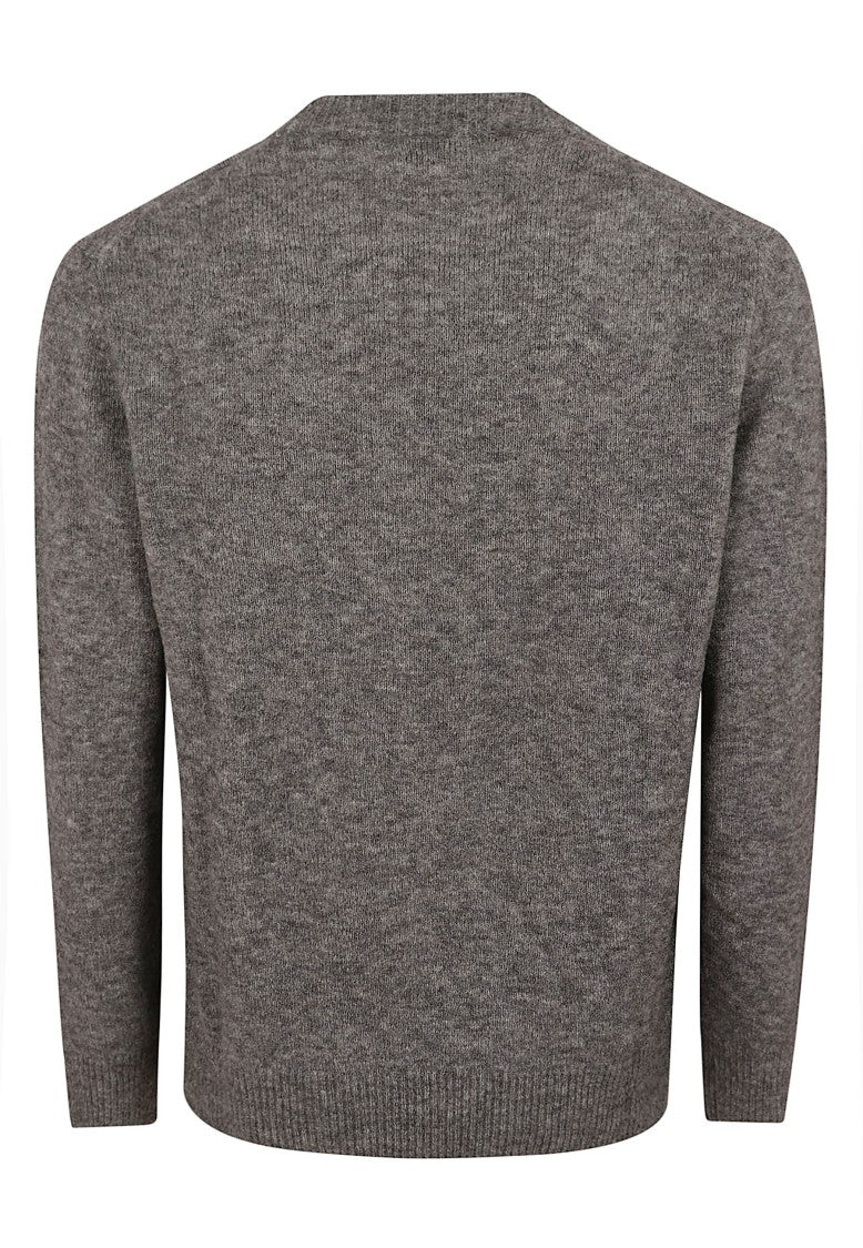 Ballantyne Wool Crewneck Pullover With Tone-On-Tone Diamond Signature