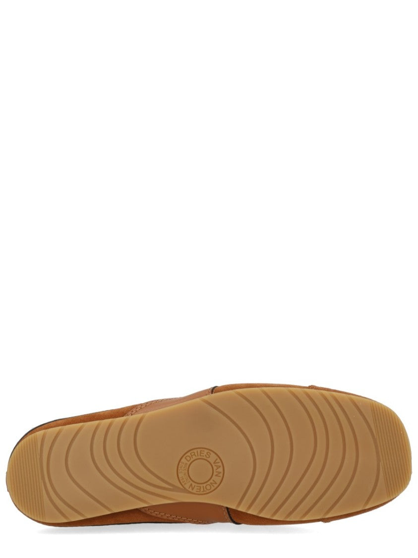 Dries Van Noten Suede Leather Backless Mule Sneakers