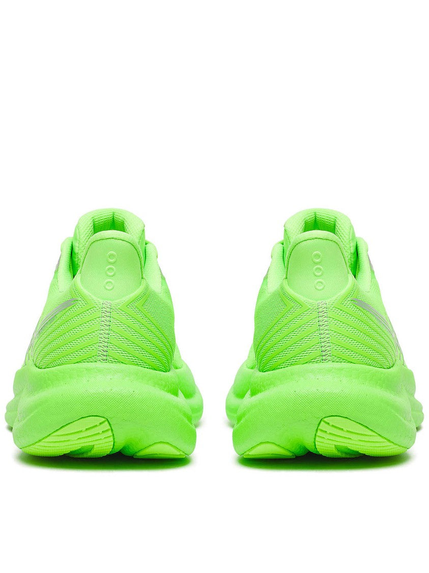 Saucony Neon Green Running Shoes With Breathable Mesh Upper