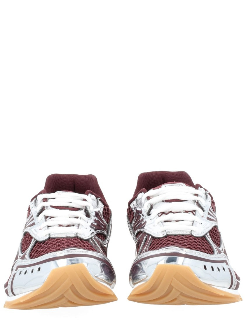 Bottega Veneta Orbit Burgundy Mesh Sneakers
