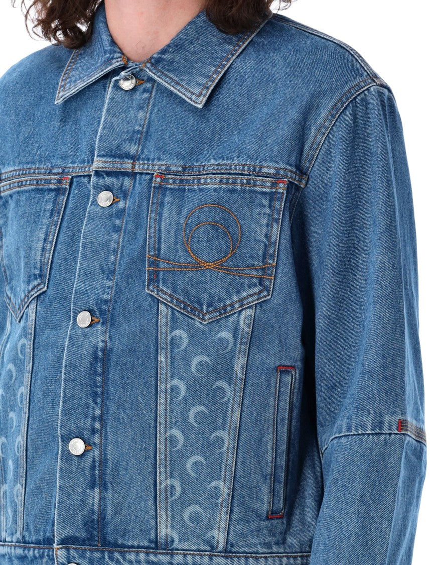 Marine Serre Moon Laser Denim Trucker Jacket