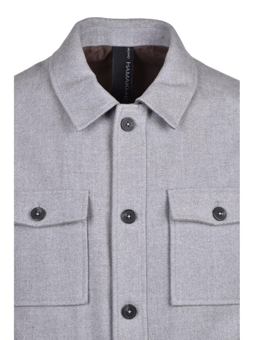Hamaki-Ho Mid-Length Coat With Button Closure And Flap Pockets