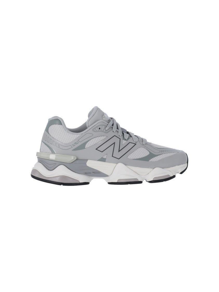 New Balance Layered Grey Sneakers With Cushioned Sole