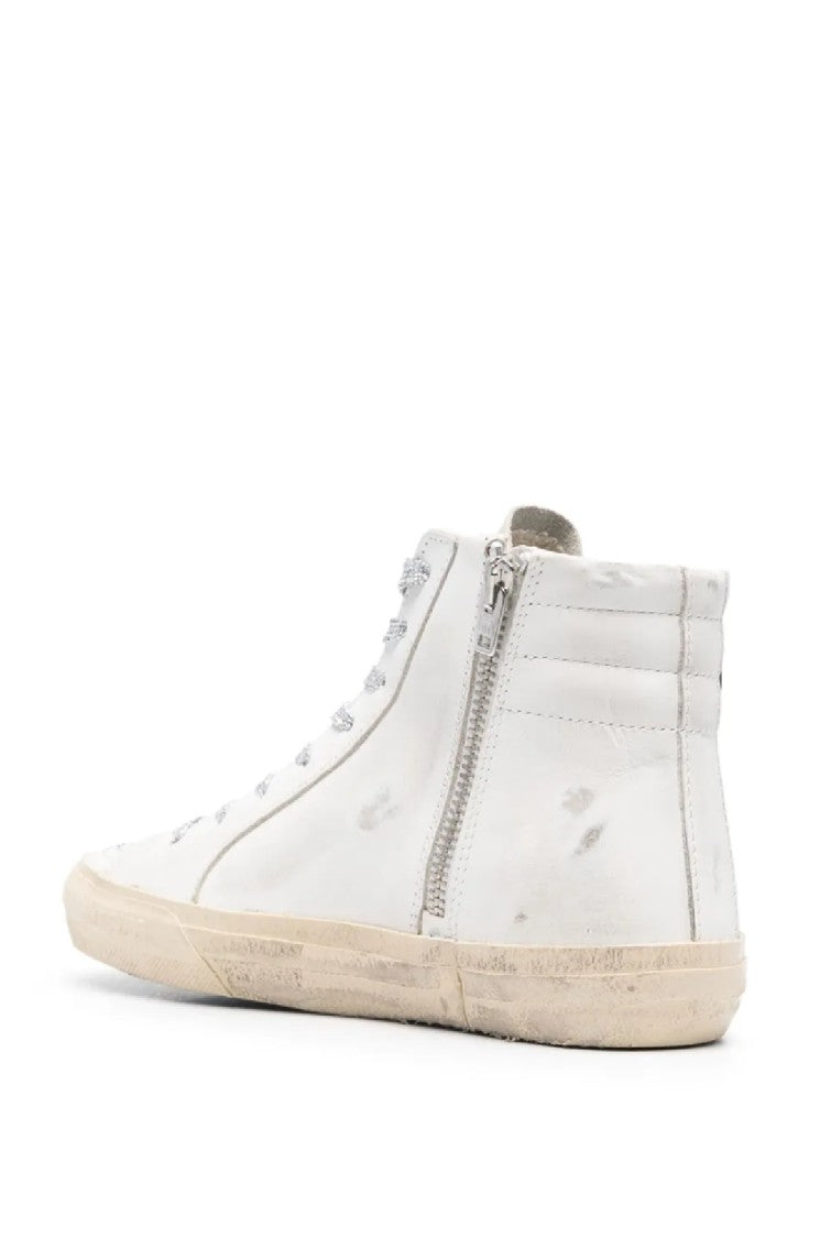 Golden Goose High-Top Sneakers With Contrasting Star Detail