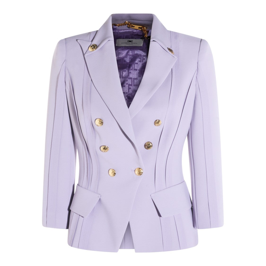 Elisabetta Franchi Tailored Lilac Jacket