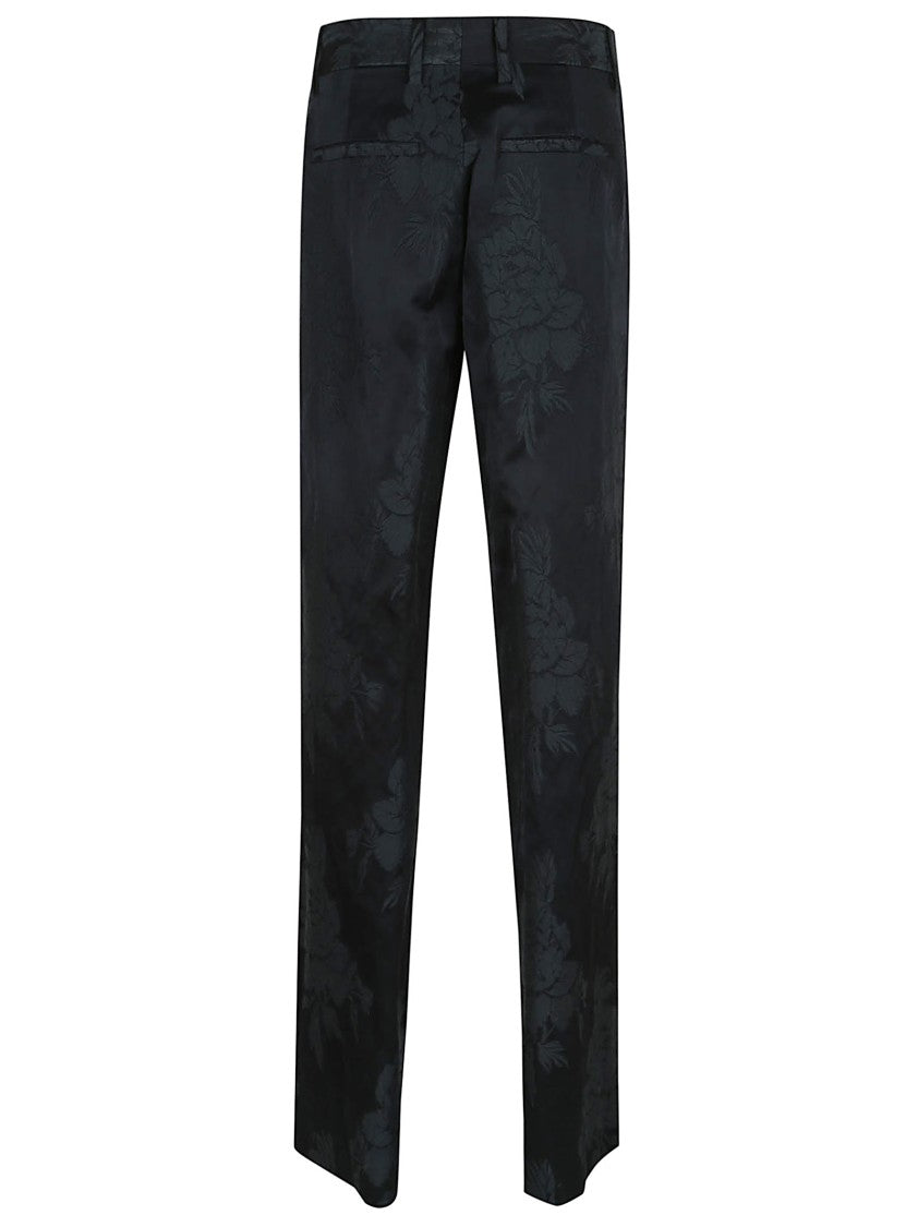 Dries Van Noten Trousers With Subtle Floral Pattern