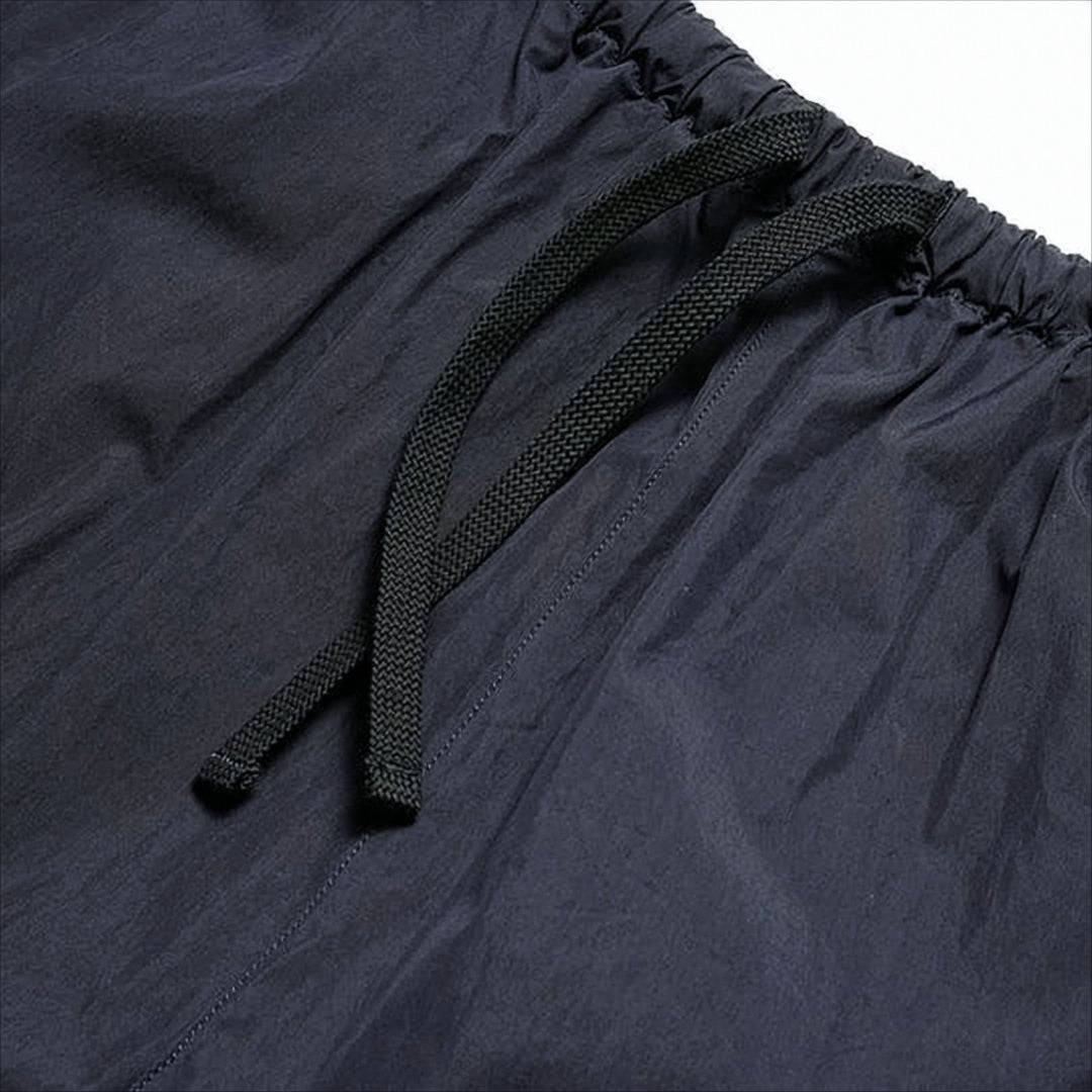 Kaptain Sunshine Relaxed Fit Black Silk Straight Pants