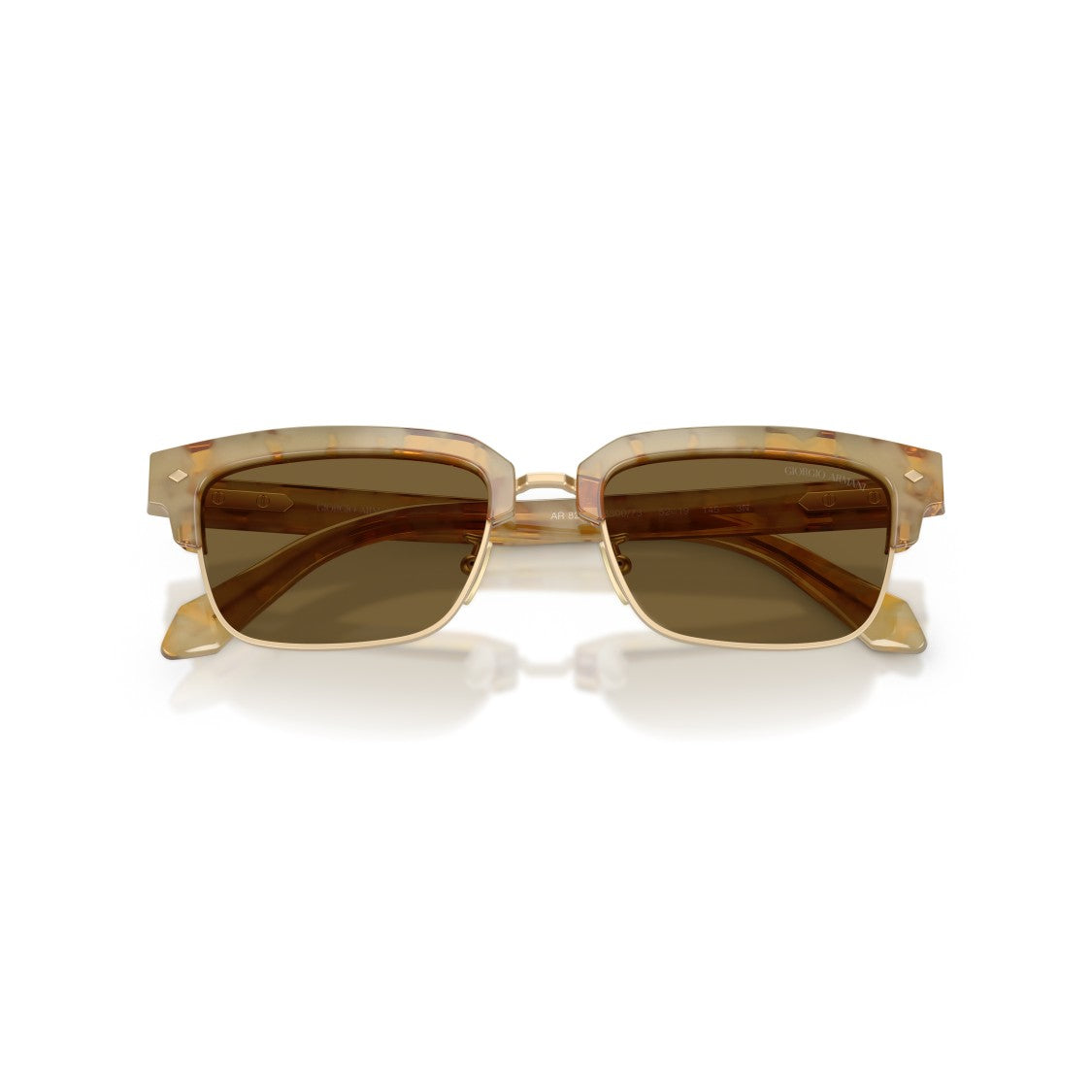 Giorgio Armani 0Ar8243 Translucent Beige Acetate Sunglasses With Tortoiseshell Accents