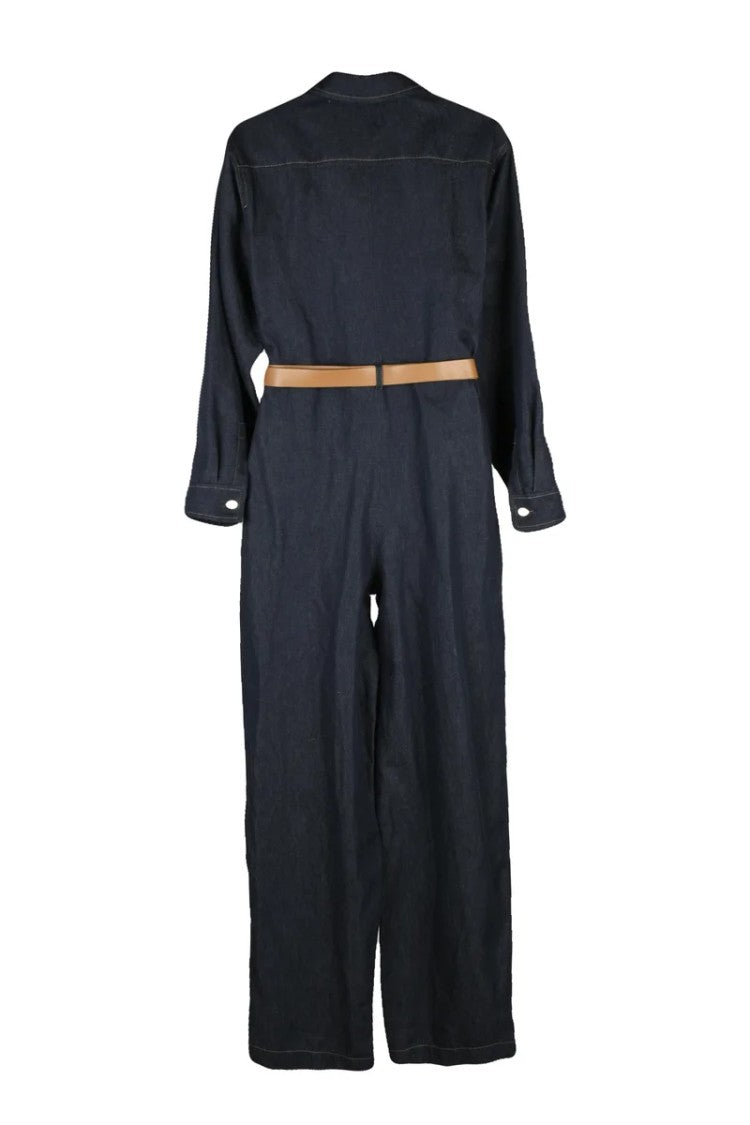 Max Mara Denim Jumpsuit - Night Blue