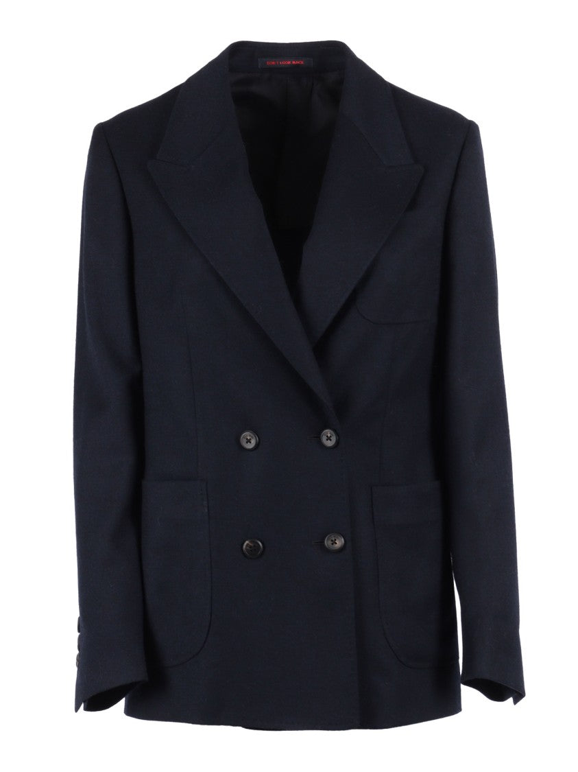The Gigi Double-Breasted Tailored Jacket With Classic Lapel