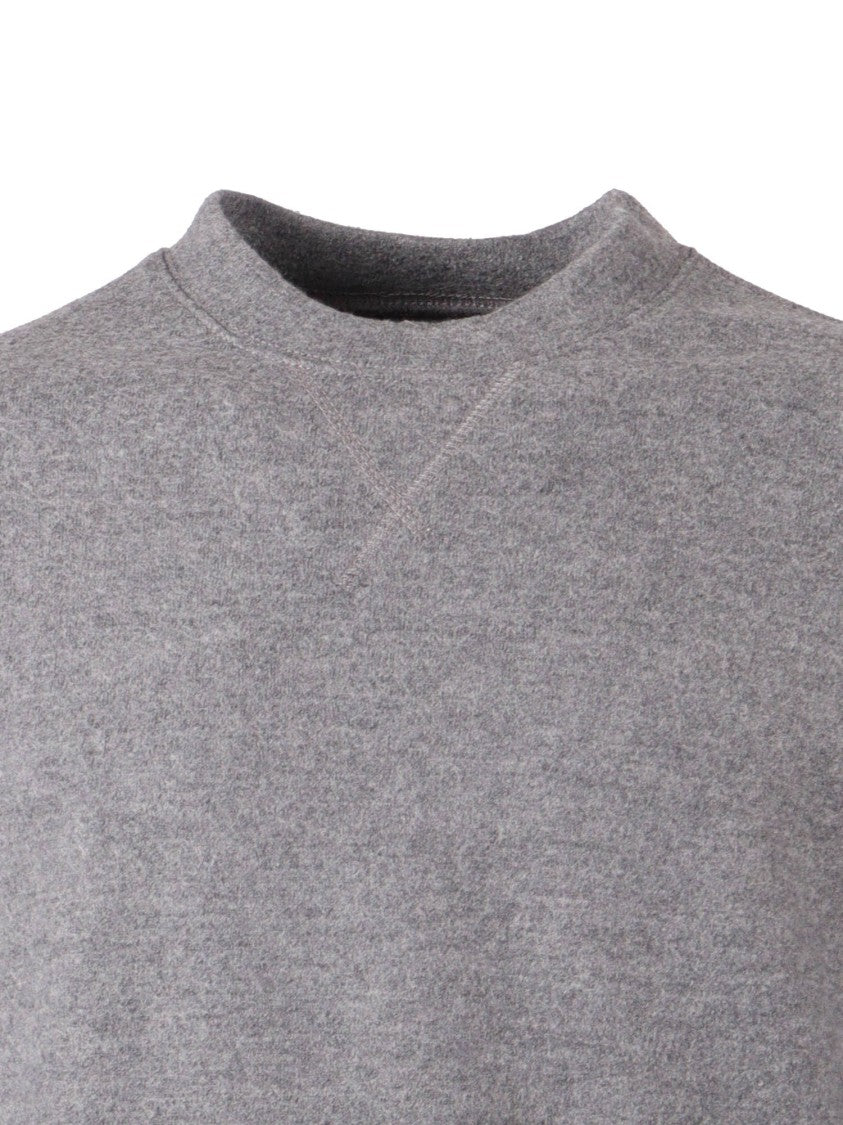 Circolo 1901 Finely Textured Wool Sweatshirt With Crew Neckline