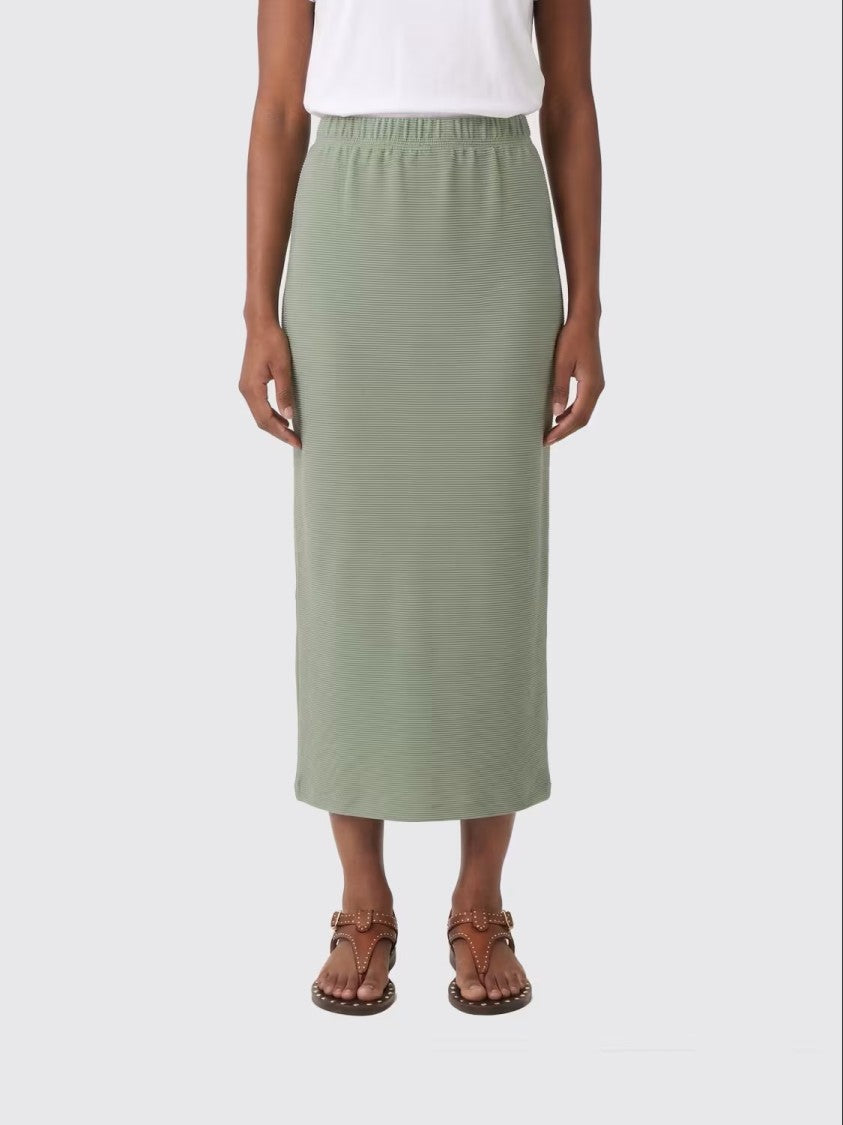 Max Mara Midi-Length Skirt With Straight Silhouette And Elastic Waistband