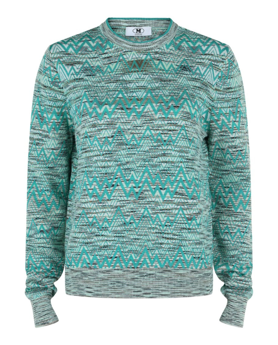 M Missoni Oversized Zigzag Sweater