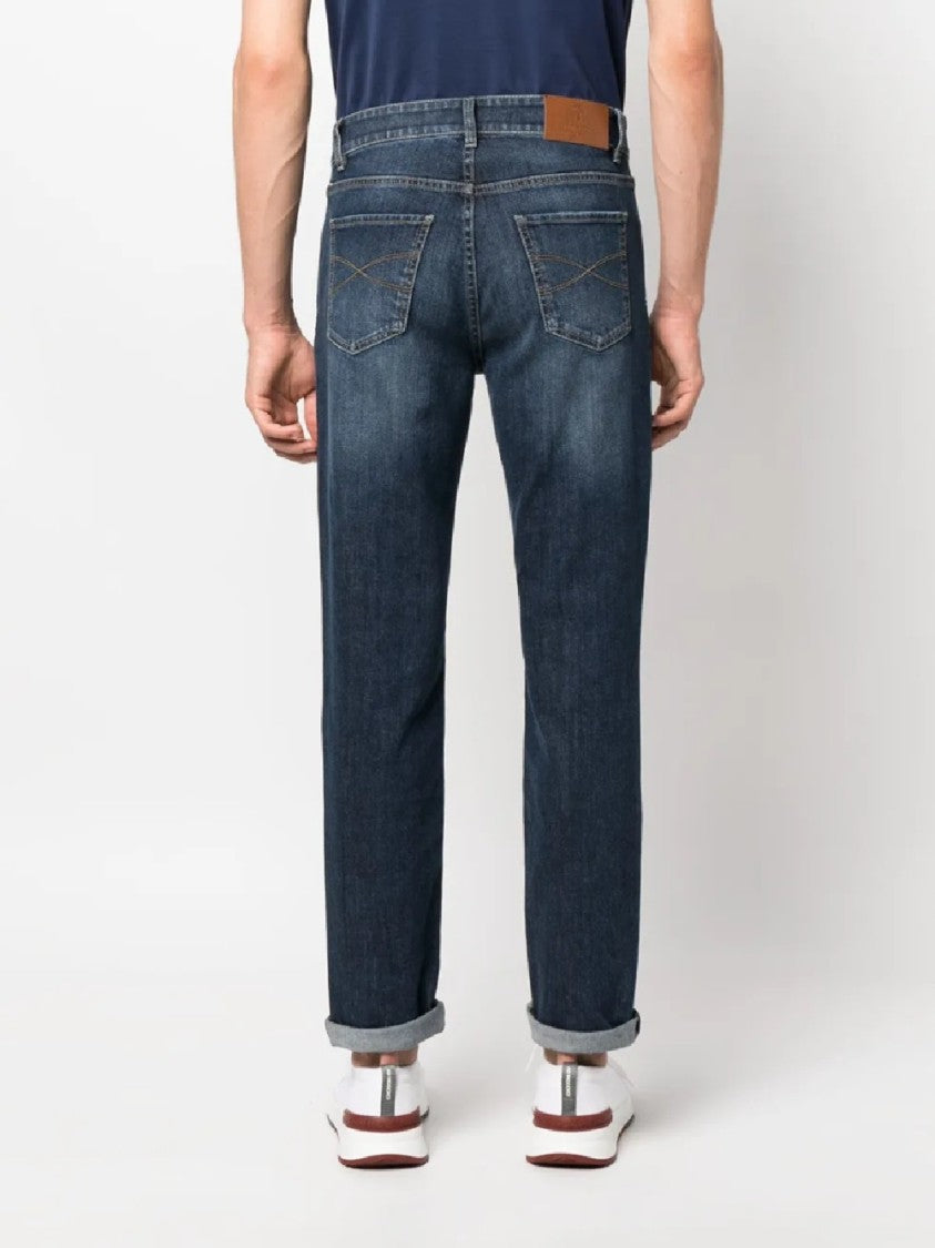 Brunello Cucinelli Straight-Leg Denim Pants