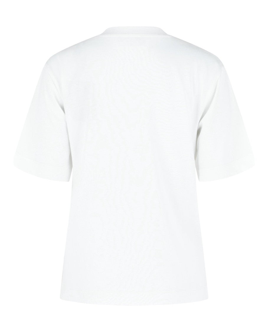 M Missoni Cotton T-Shirt With Zig Zag Embroidered Pocket