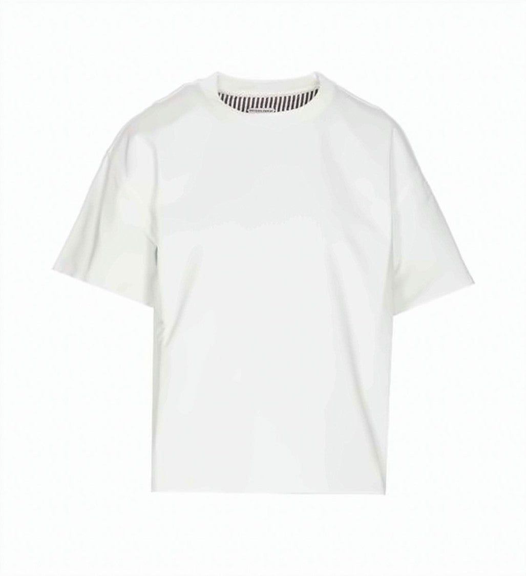 Bottega Veneta Crew Neck T-Shirt With Subtle Ribbed Texture