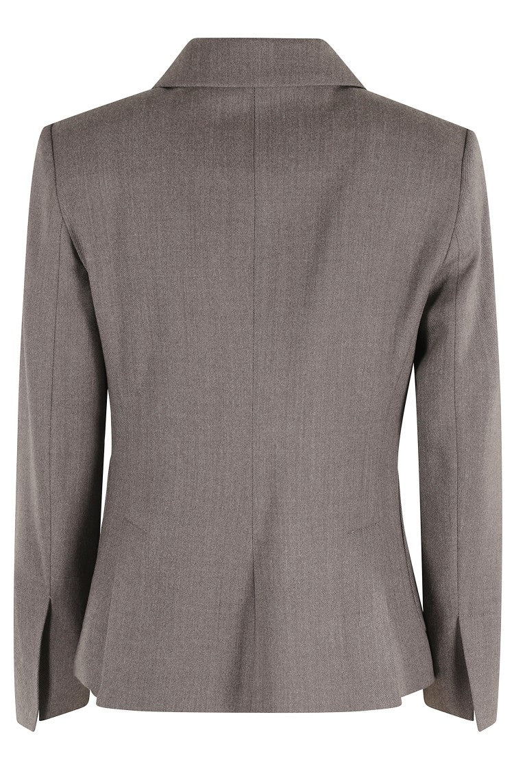 Kiltie Lin Tailored Gray Jacket