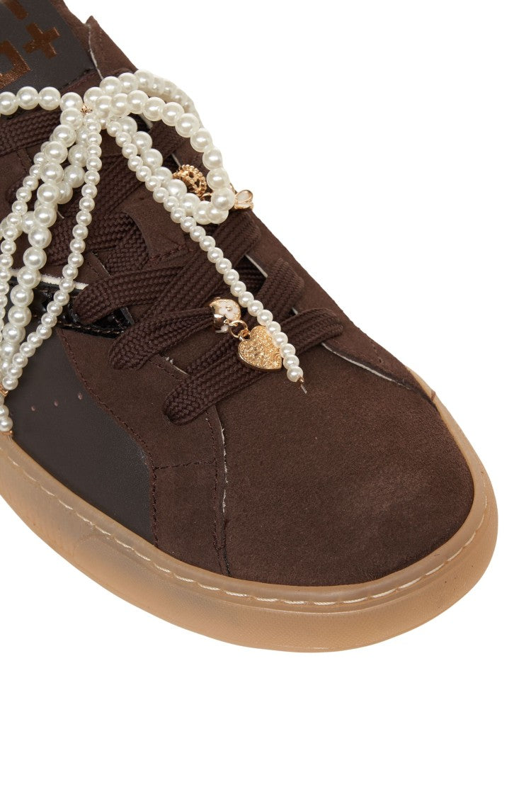 Gio+ Dark Toned Sneakers With Translucent Sole