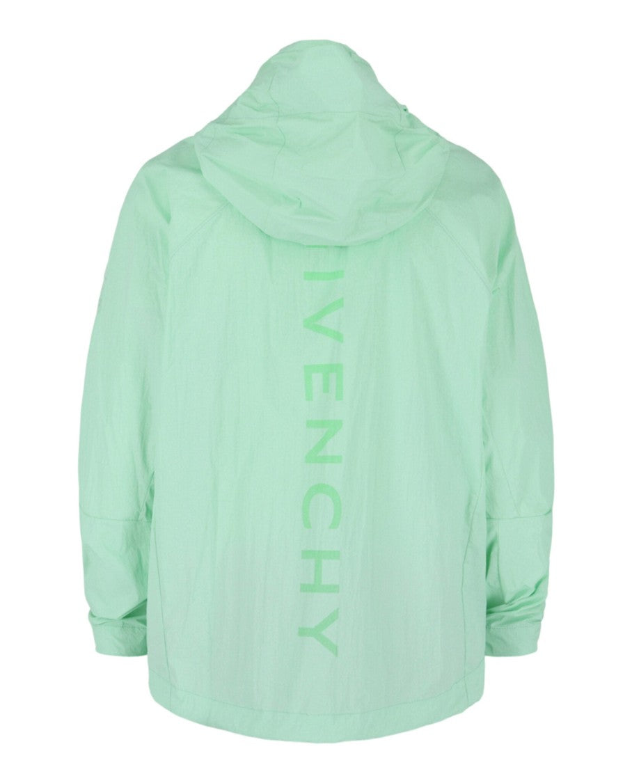 Givenchy Logo Printed Hooded Windbreaker
